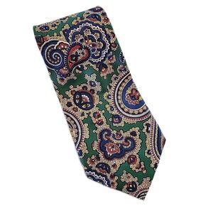 Lauren Ralph Lauren Green Paisley Silk Tie